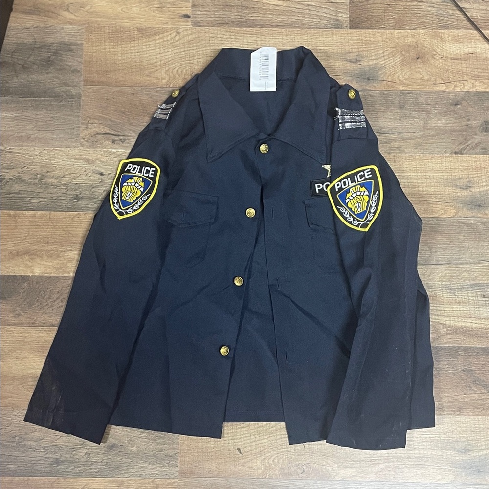 Kids Navy Police Costume Jacket - Classic Pretend Play